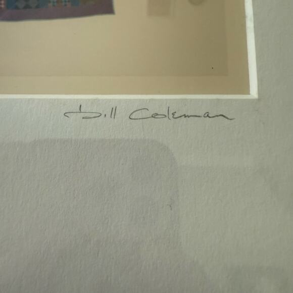 Bill Coleman Amish No. 177 Winter Quilts Limited Edition Framed Numbered Print - Picture 4 of 7